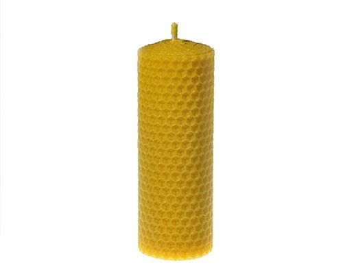 Sviečka - včelí vosk, ručne vinutá - priemer 3 cm, výška 8 cm